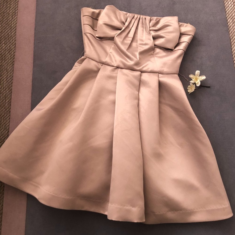 Soft Pink Mini Dress with Belt